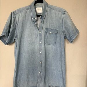 Saturdays Surf NYC Light Blue Casual Shirt Size Large